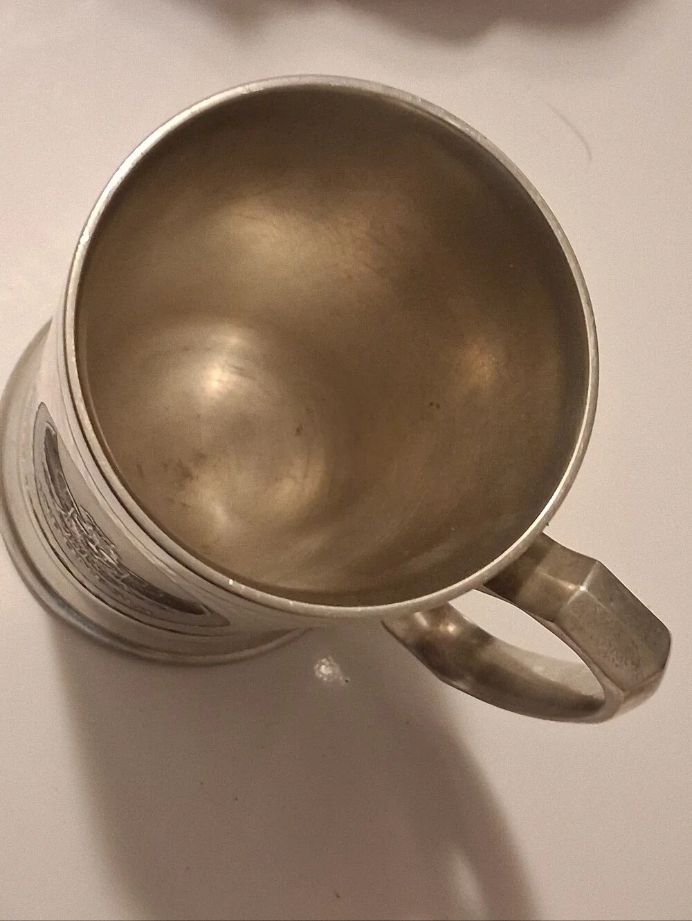 Vintage Banka Tin Indonesia Pewter Mugs / Steins - Set of 2